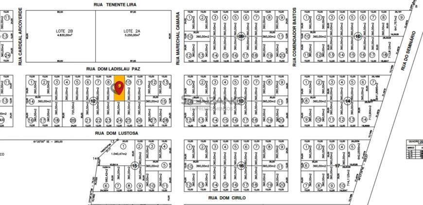 Terreno no Bairro Seminário - 360m² - Campo Grande