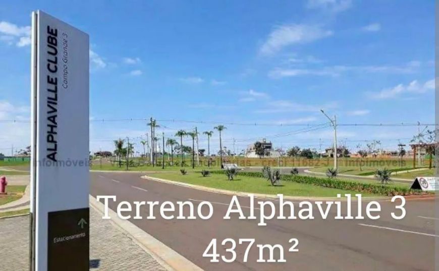 Terreno a venda no Condomínio Alphaville 3 Campo Grande.