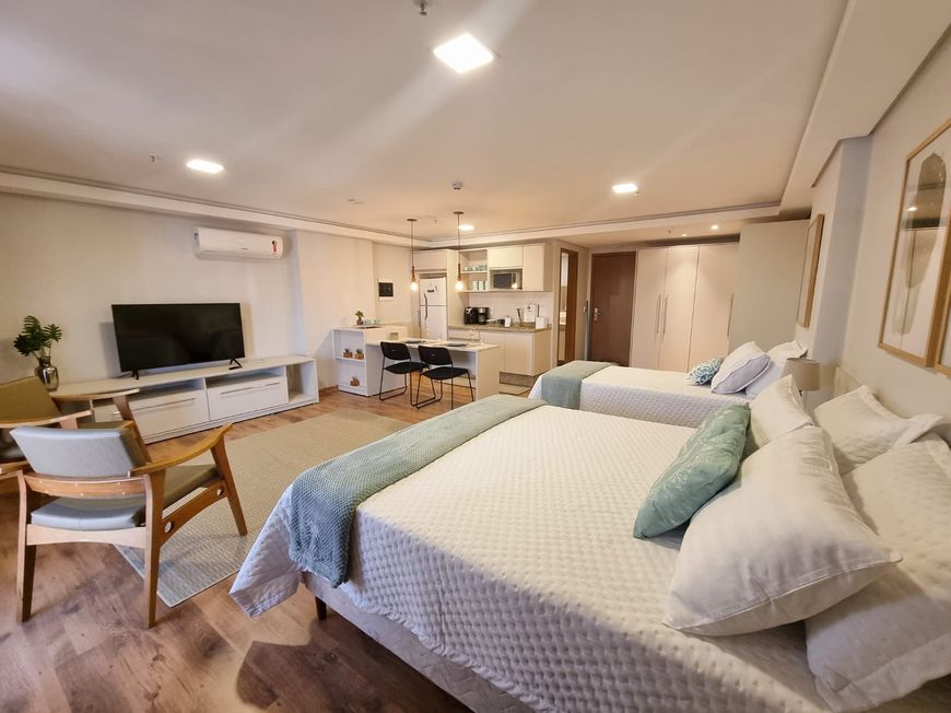 Flat Afonso Pena - 49 metros com 1 quarto em Jardim dos Estados - Campo Grande - MS