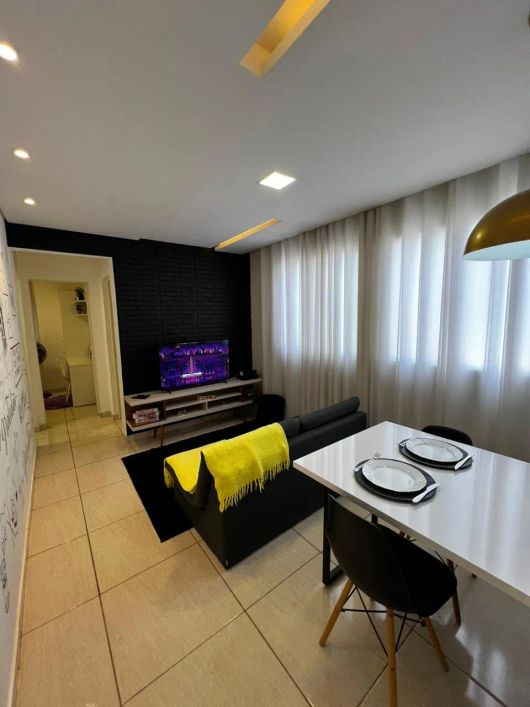 Apartamento mobiliado e equipado no Centro