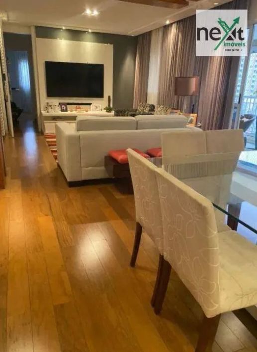 Apartamento com 122 m² - sacada gourmet - 3 dormitórios ( 1 suíte ) escritório - 2 vagas - lazer de