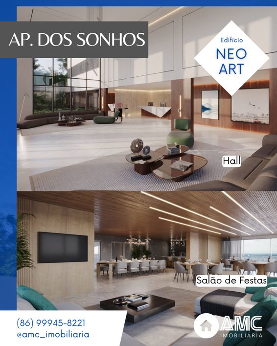 Apartamento para venda tem 63 metros quadrados com 3 quartos em Zoobotânico - Teresina - PI