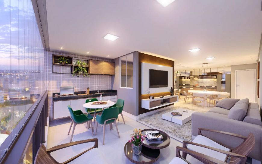 Apartamento com 03 suítes e varanda Gourmet