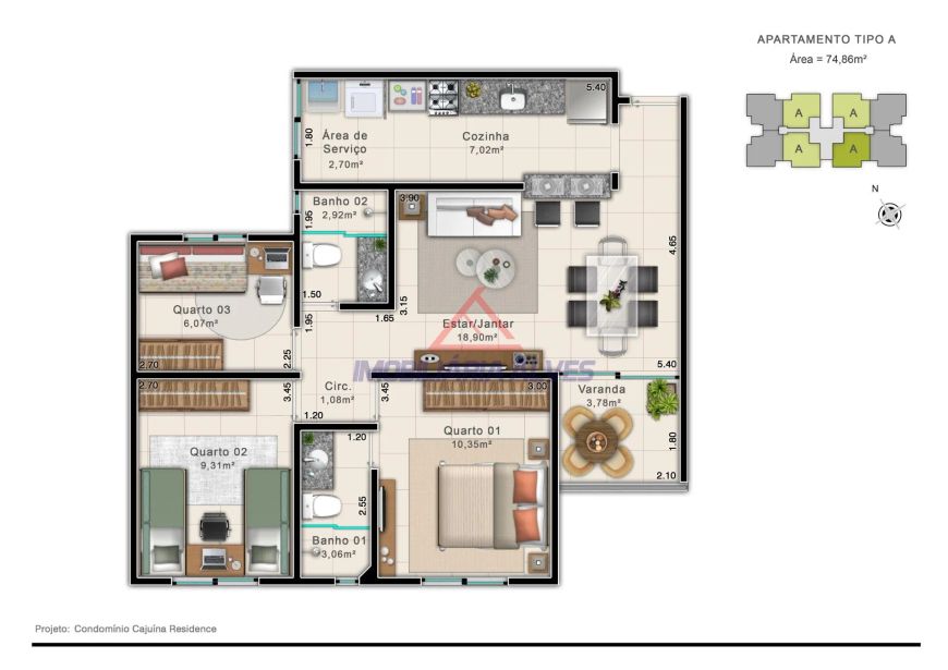 Apartamento em Santa Isabel - Teresina