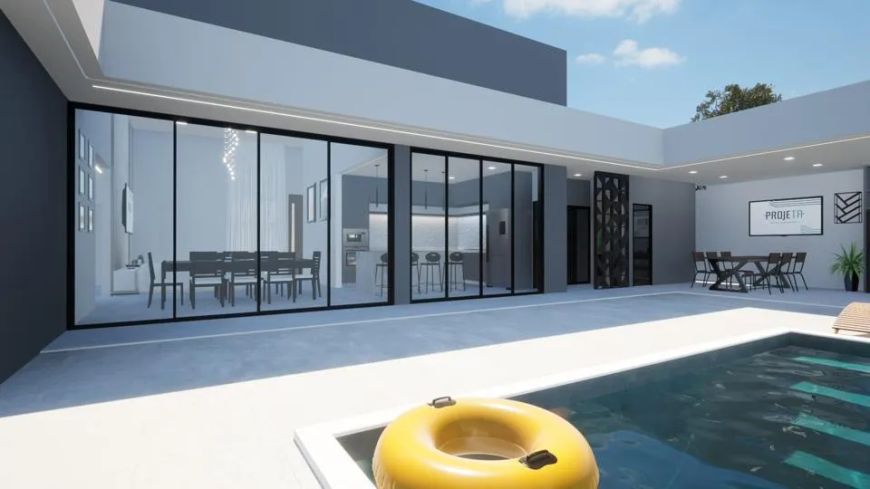 SHA Condomínio Conjunto 4 Casa 4 Quartos 4 suites closet 4 Vagas Lote 350m² Nova