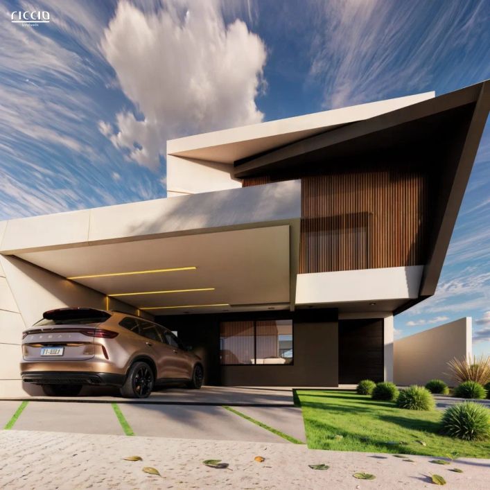 Sobrado em construção com 4 suítes, área gourmet e piscina