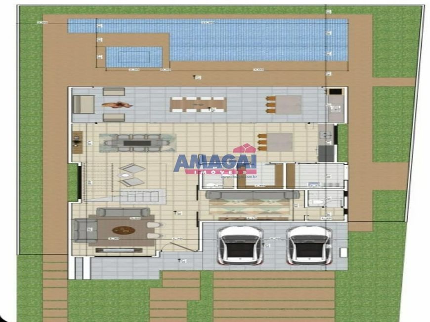 Residência de Luxo com 5 Suítes no Alphaville - SJC