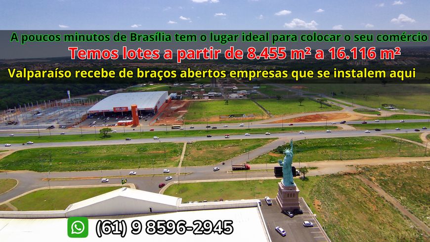 Áreas comercias ao lado da BR em frente da Havan no Valparaíso