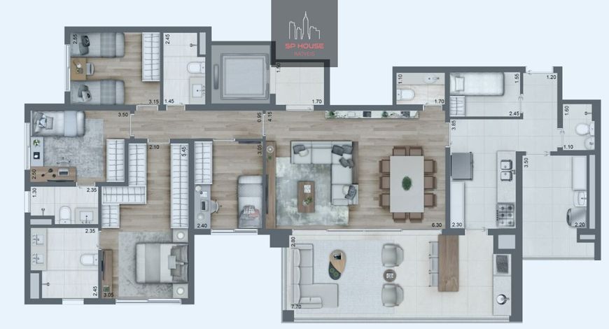 Apartamento com 3 dormitórios à venda, 157 m² por R$ 2.750.200,00 - Perdizes - São Paulo/SP