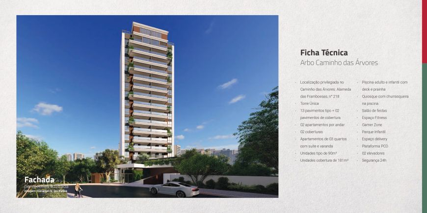 Arbo, 3 Quartos, Suíte, com 90 m² - Caminho das Árvores - Salvador - BA