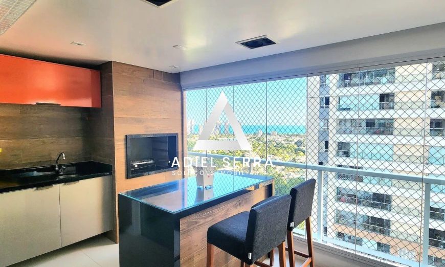 Greenville - Platno -110m² - Andar alto - Vista mar - 2 quartos - Home Office - Armários - Varanda -