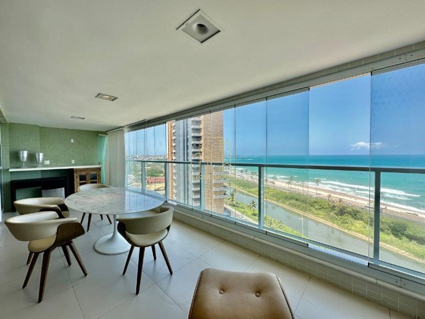 Apartamento alto luxo com quatro suítes espaço gourmet vista mar a venda em Jaguaribe.