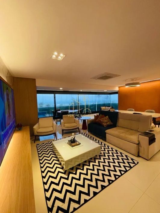 Apartamento alto padrão três suítes e varanda gourmet vista mar a venda no Hemisphere em Pituaçu