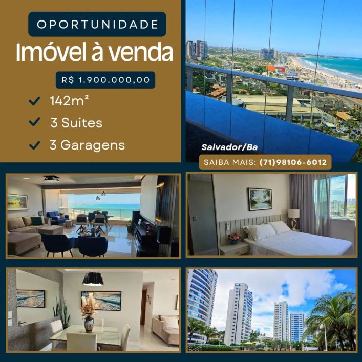 Imóvel para venda com 142 metros quadrados com 3 suites em Pituaçu - Salvador - BA