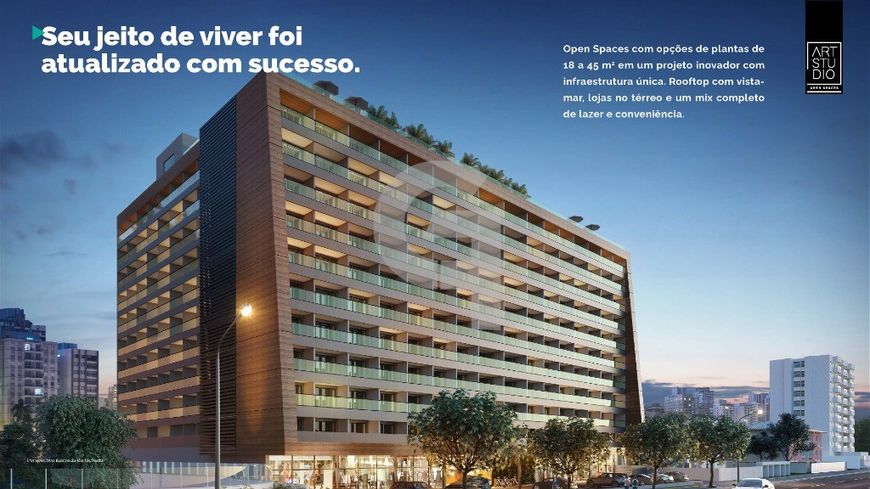 Studio a partir de 30,25m² no Art Studio Open Spaces em Jardim Armação.