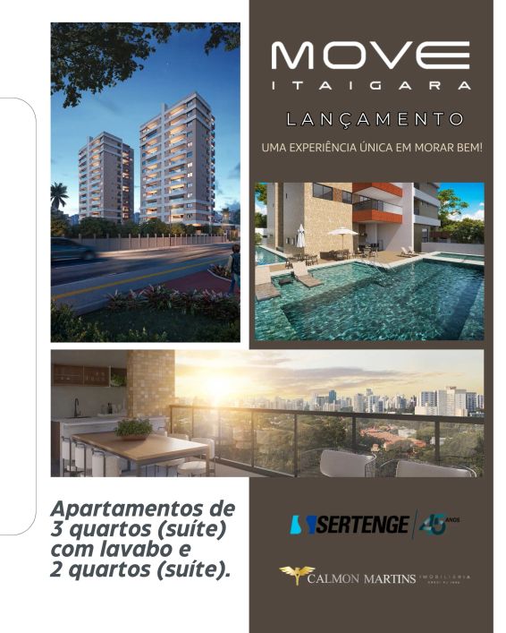 RESIDENCIAL MOVE ITAIGARA com 2 quartos em Itaigara - Salvador - BA