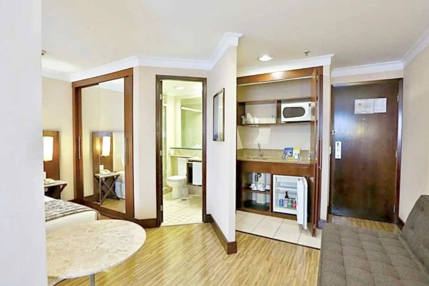 Flat Transamérica International Plaza disponível para venda com 29m² e 01 vaga de garagem