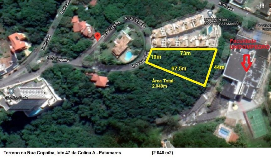 Lote/Terreno para venda com 2040 metros quadrados em Patamares - Salvador - BA