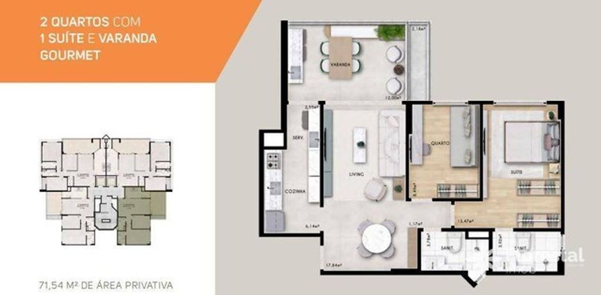 Oportunidade : Move Itaigara, excelente 2 Quartos, 01 suíte, 71 m², no Itaigara , com Inf (v5)