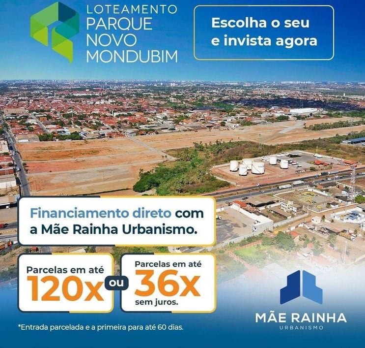 LOTEAMENTO PARQUE NOVO MONDUBIM - ÓTIMA OPORTUNIDADE **