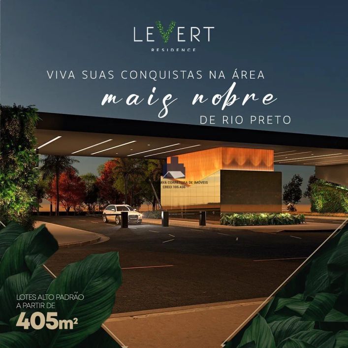 Terreno à venda no Condomínio Le Vert Residence - São José do Rio Preto/SP