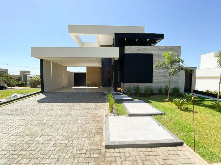 Casa térrea de alto padrão no Buona Vita - Piscina com hidromassagem, 3 suítes e gourmet completa pa