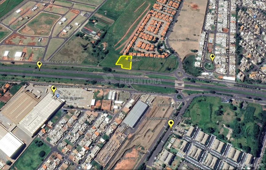 Terreno a venda na Zona Leste de São José do Rio Preto - 2.889,02m²