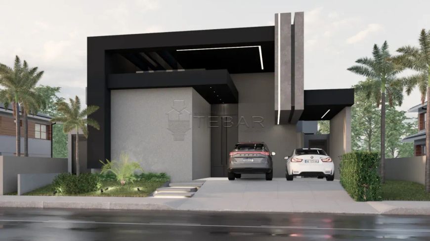 Casa com projeto lindo, em fase de acabamento - 3 suítes, pé direito duplo e garagem ampla.