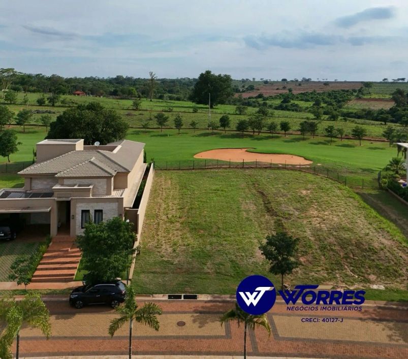Terreno para venda possui 587,32 metros quadrados no Quinta do Golf Reserva,fundo com campo de golf.