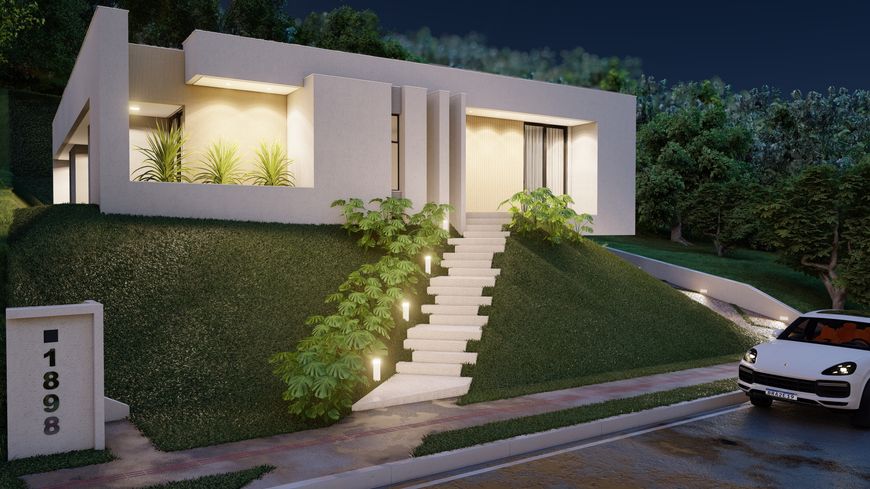 Casa térrea, fundo pra mata, 4 suítes, piscina, área gourmet, 3 vagas cobertas grandes