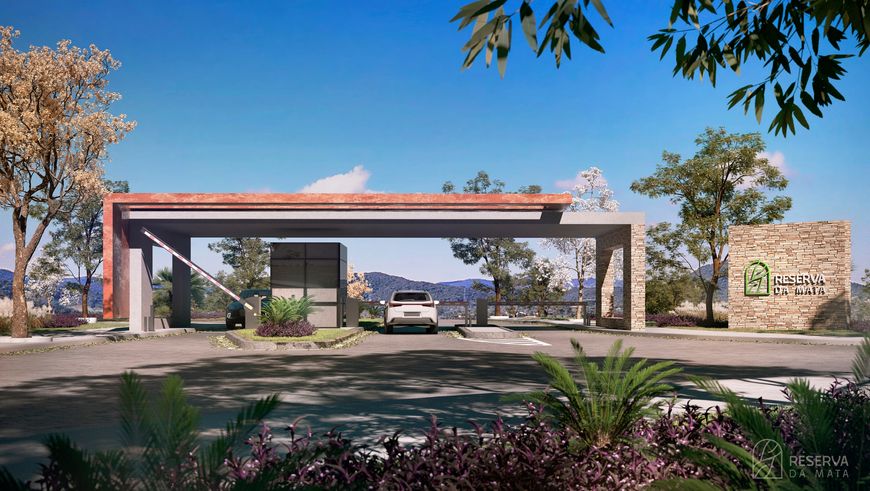 Lote de esquina, plano, Condomínio Reserva da Mata, 1.000m2, portaria 24H