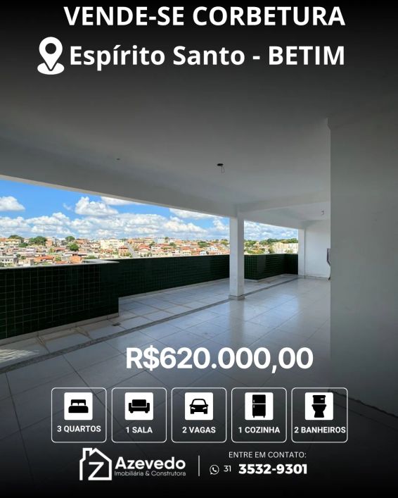 VENDE-SE COBERTURA BAIRRO ESPÍRITO SANTO - BETIM