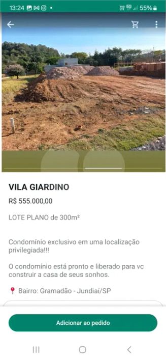 Loteamento à venda em Jardim Quintas Das Videiras - SP