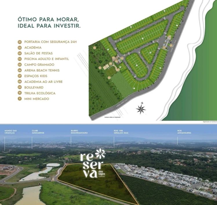 LOTES a partir de 150m² em JUNDIAÍ em Condomínio com Lazer completo | Ótima localização