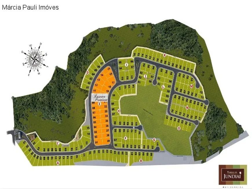 Terreno a venda condominio Terras de Jundiai Caxambu Jundiai SP