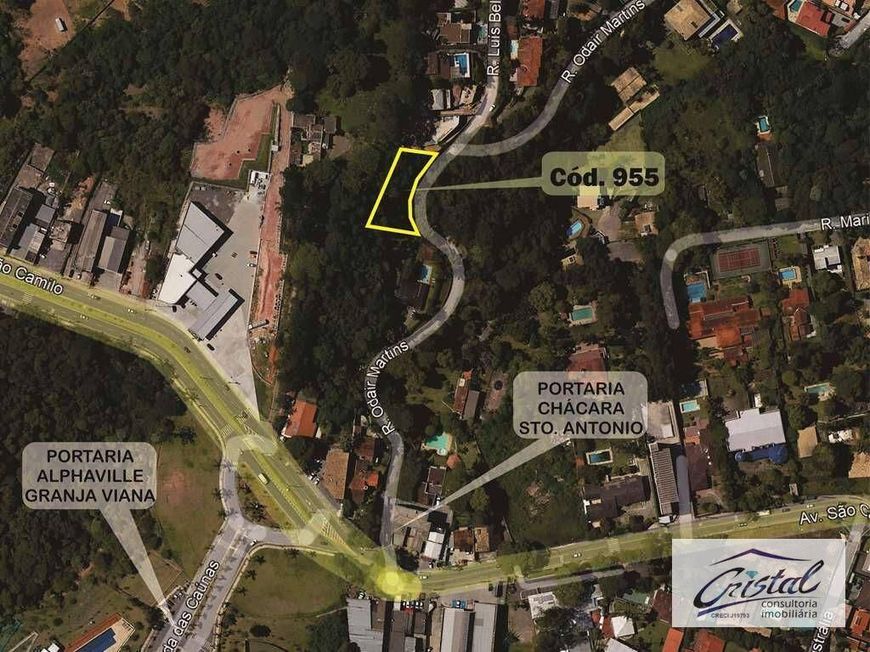 Chác. Sto Antonio - LOTE Rua Odair Martins (rua fechada), alto e com vista!