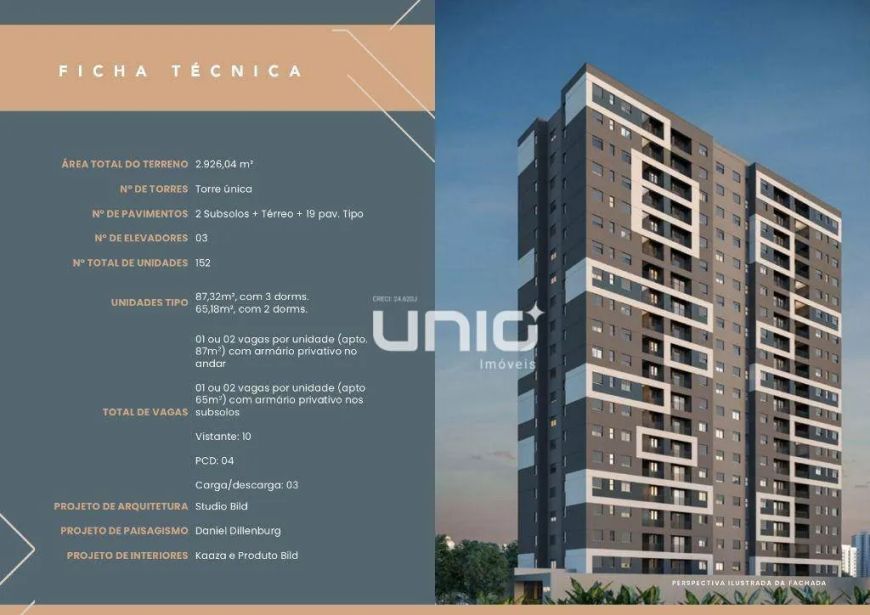 Apartamento com 2 dormitórios à venda, 65 m² por R$ 497.321,00 - Nova América - Piracicaba/SP