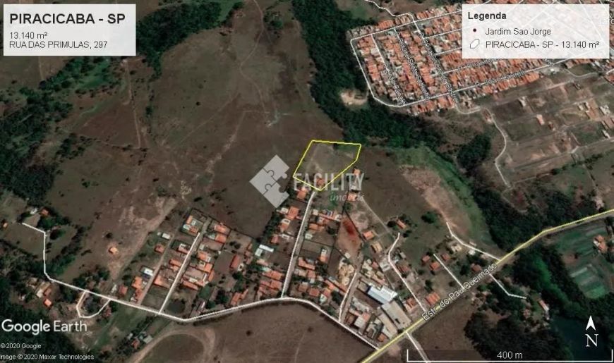Area residencial e comercial em Piracicaba