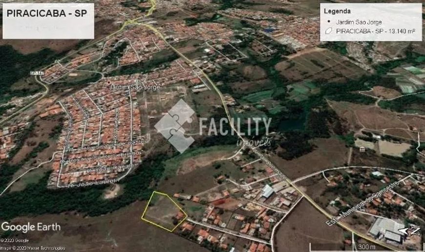 Area residencial e comercial em Piracicaba