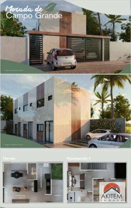 Casa com 2 qaurtos e 2 suites + escritorio à venda, 66 m² por R$ 288.990 - Salgadinho - Olinda/PE
