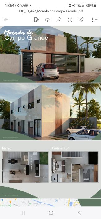 Duplex para venda com 77 metros quadrados com 3 quartos em Campo Grande - Recife - PE