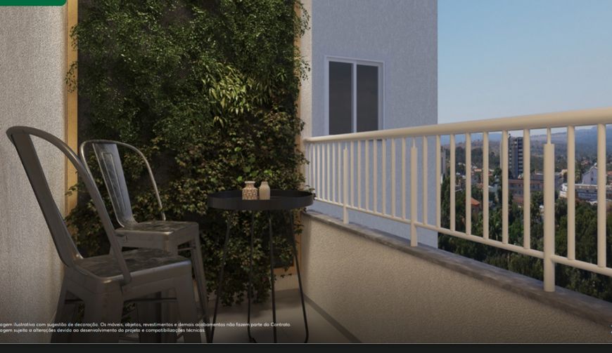 Apartamento para venda possui 42 m, quadrados com 2 quartos, varanda, financiado pelo programa MCMV