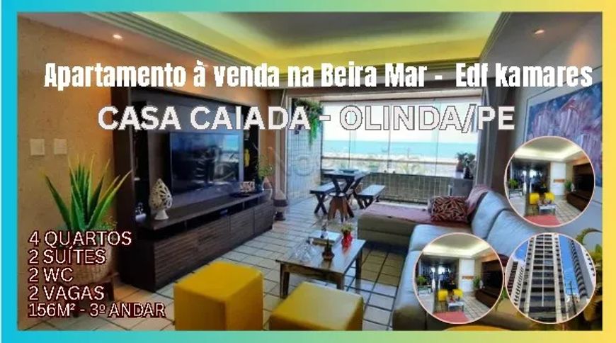 Apartamento à venda no Edf Edf kamares em Casa Caiada - Olinda - PE 4 quartos sendo 2 suites 2 wc