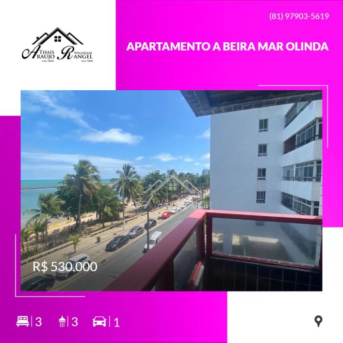 Imóvel para venda possui 120 metros quadrados com 3 quartos em Casa Caiada - Olinda - PE