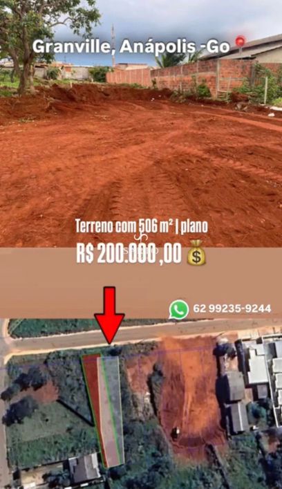 Vendo Terreno no Granville em Anápolis-Go