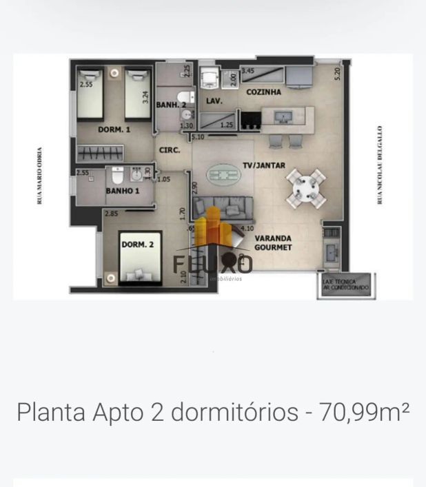 Apartamento com 2 dormitórios para venda no bairro JD SOLANGE