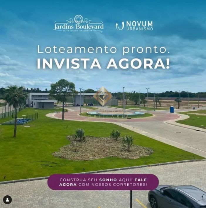 Terreno - Repasse no Jardins Boulevard, 255m² por R$97mil* - Caucaia/CE