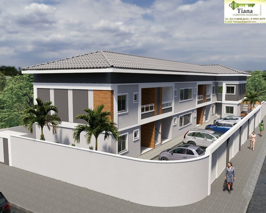 Apartamentos no Tabapua Brasília-Caucaia,Com 02 Quartos e 02 Banheiros,Opções até 60m²,Área Gourmet.