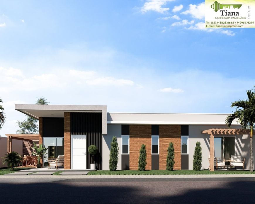 Casas Alto Padrão à venda no Grilo-Caucaia, com 03 Quartos, 02 Suítes, 100m², Varanda Gourmet.