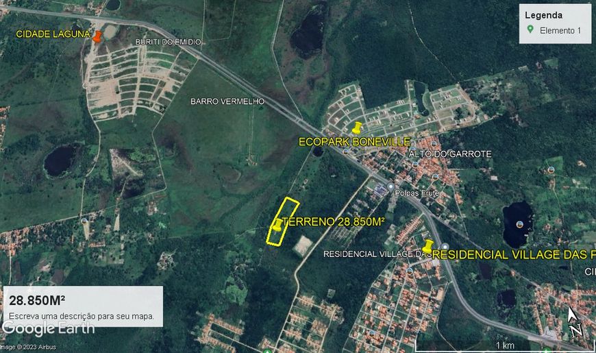 Lote/Terreno para venda com 28.850 M² em Alto do Garrote - Rod. estruturante Caucaia - CE